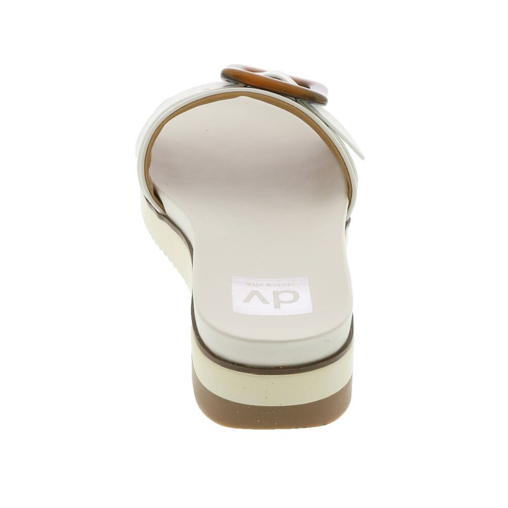 DV DOLCE VITA WOMEN'S CASTOR TORTOISE SHELL BUCKLE SANDALS IVORY🆕FAST😮💨⚡🚚 - Picture 5 of 15